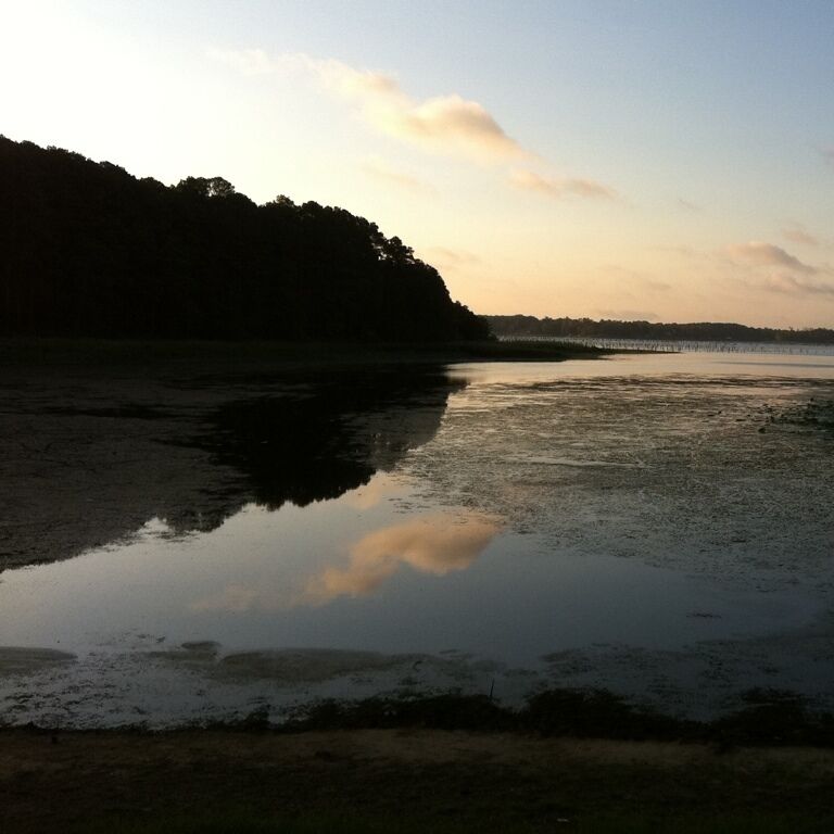 Sunrise over Toledo Bend Reservoir.