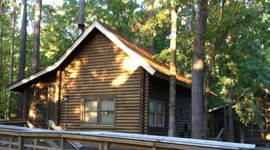 One of ten log vacation cabins at North Toledo Bend State Park.