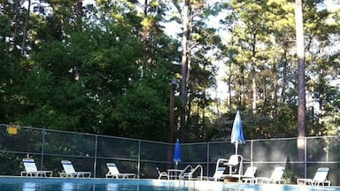 Swimming pool at North Toledo Bend State Park. Open Wednesday - Sunday, 10:00 - 6:00.
