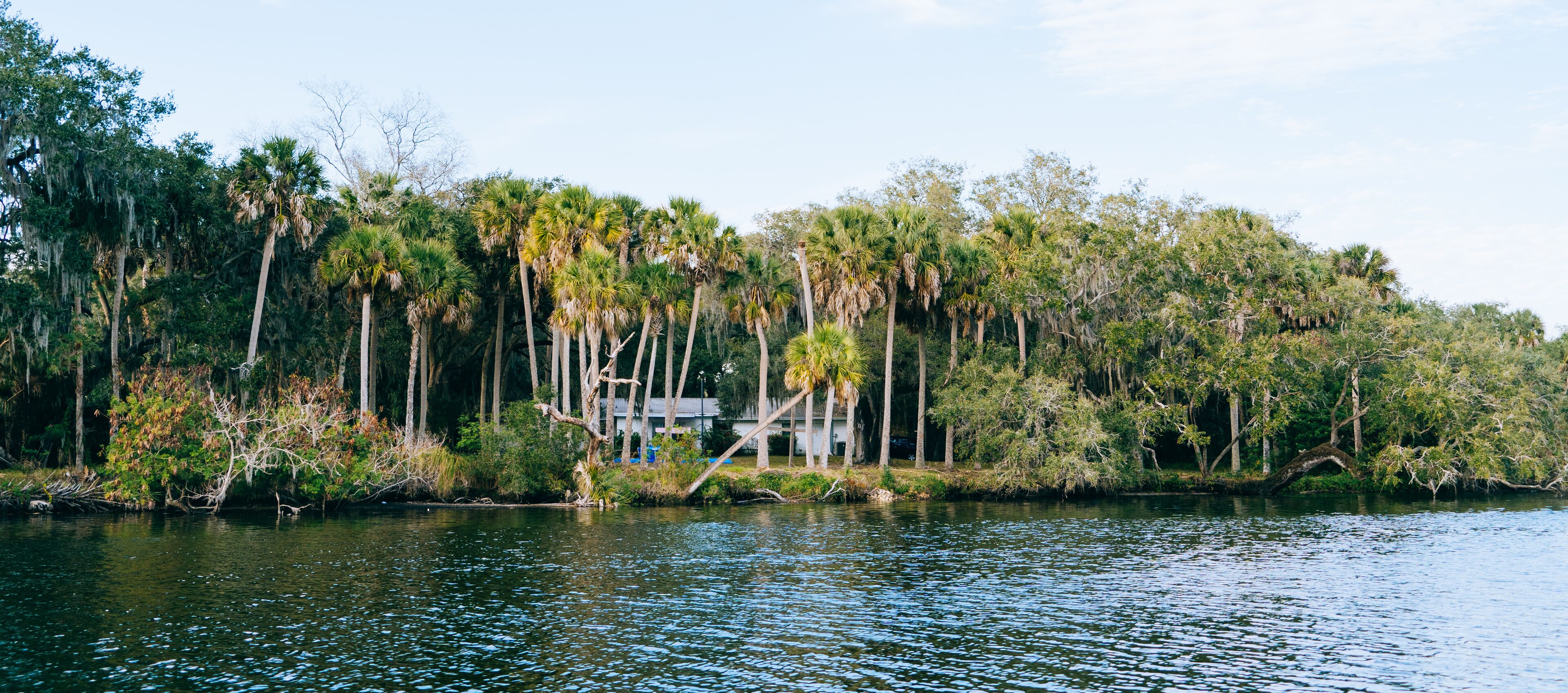  River view house and dock along Little Manatee River 