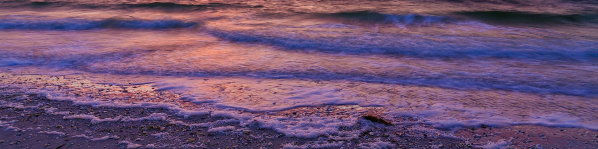 Magnificent color of the morning sky in Florida in March