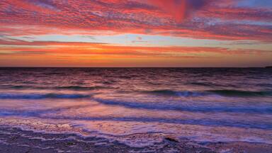 Magnificent color of the morning sky in Florida in March