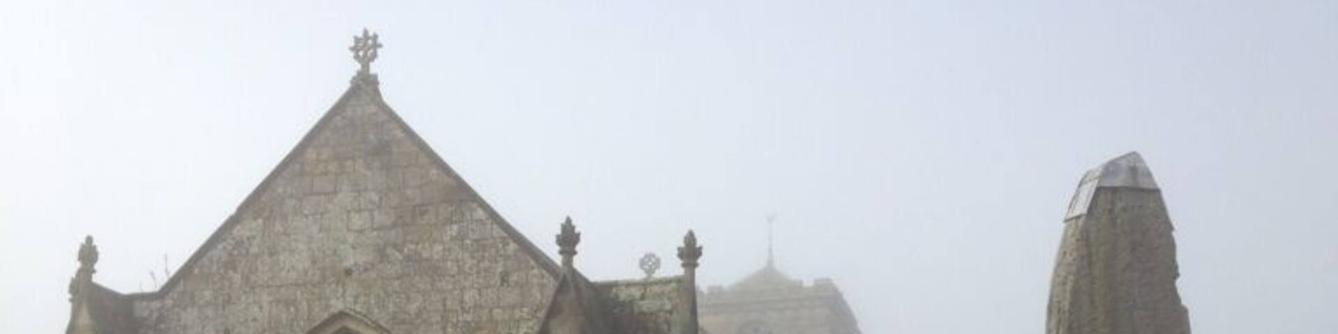 Rudston monolith. Largest single standing stone in the UK - 4,000 years old. (The church is only 900.)