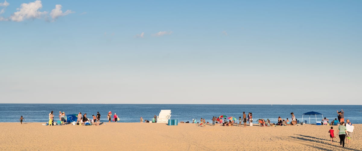 Belmar beach, New Jersey; Shutterstock ID 465114854
