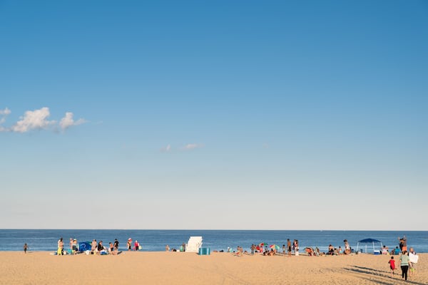 Belmar beach, New Jersey; Shutterstock ID 465114854