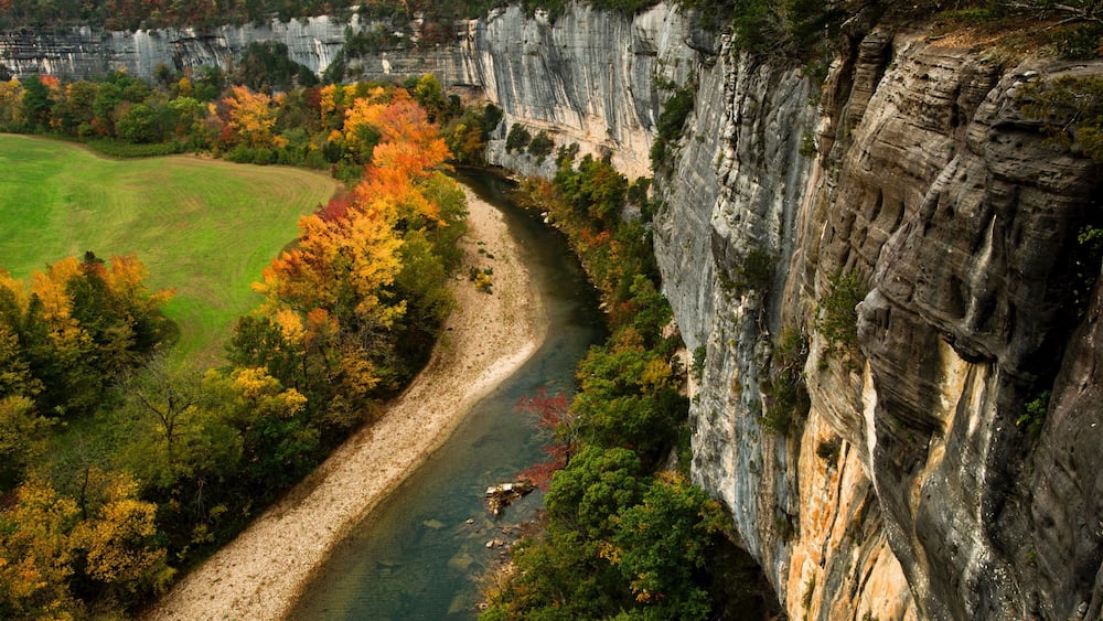 Buffalo National River montrant scènes tranquilles