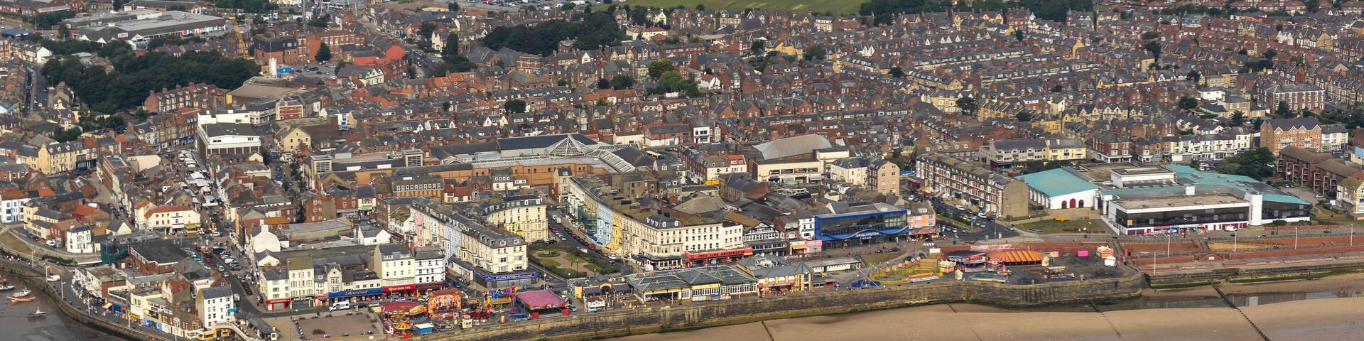Aerial photograph of Bridlington Sea front