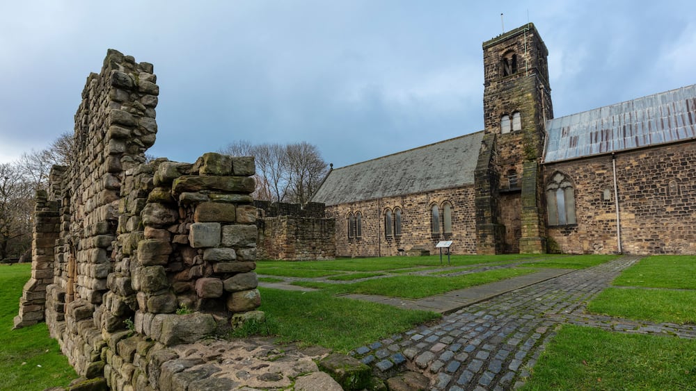 Jarrow, Tyne and Wear, United Kingdon, 28th November 2019, View of Saint Pauls Monastery