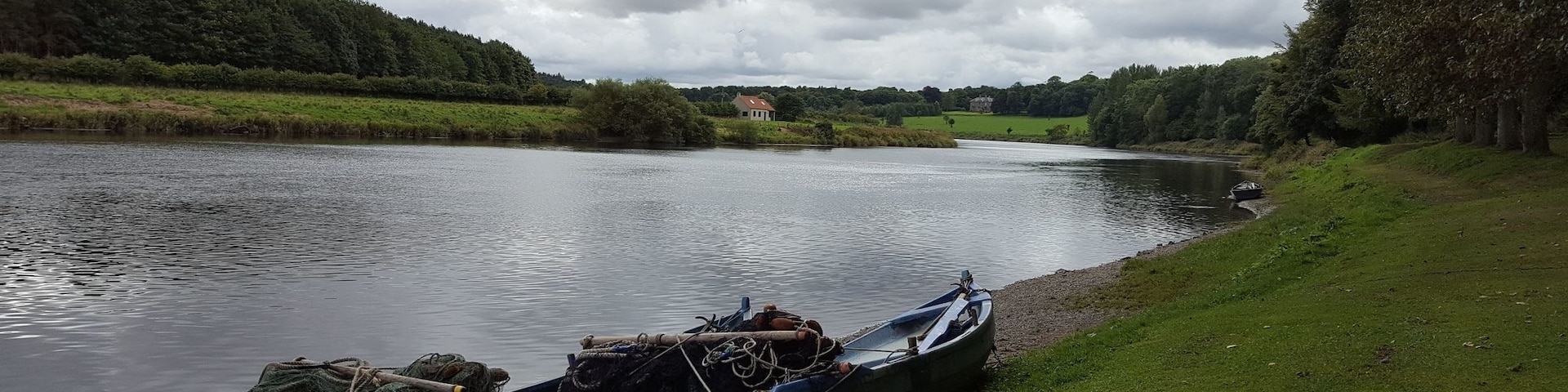 Salmon fishing on the river Tweed, beautiful stretch of river ❤