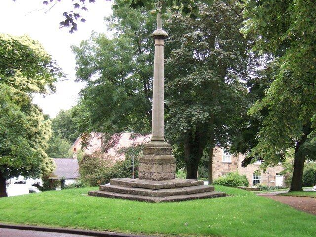 Ryton Village Green This is the Village Green towards the Church, with the War Memorial in foreground.