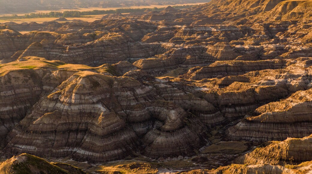 Horsethief Canyon which includes landscape views, a gorge or canyon and a sunset