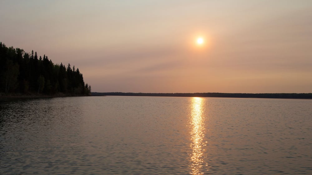 Smoky Saskatchewan sunrise