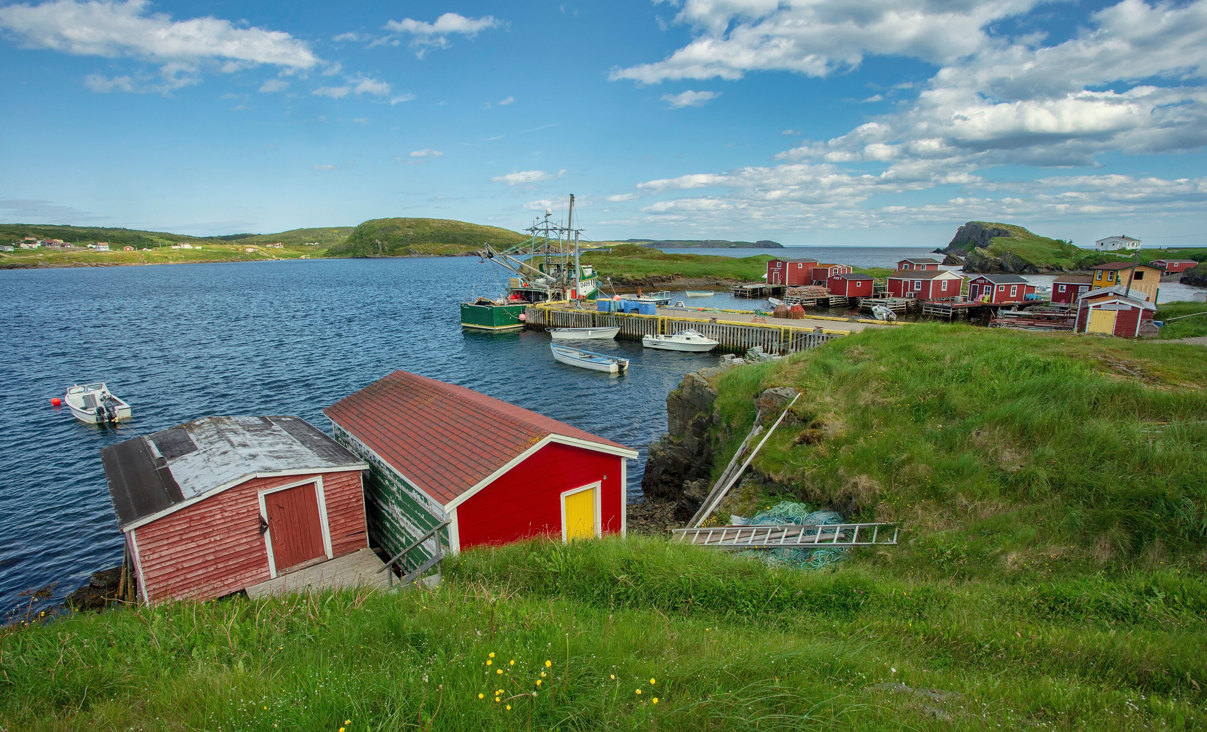 Colorful Port Rexton, Newfoundland