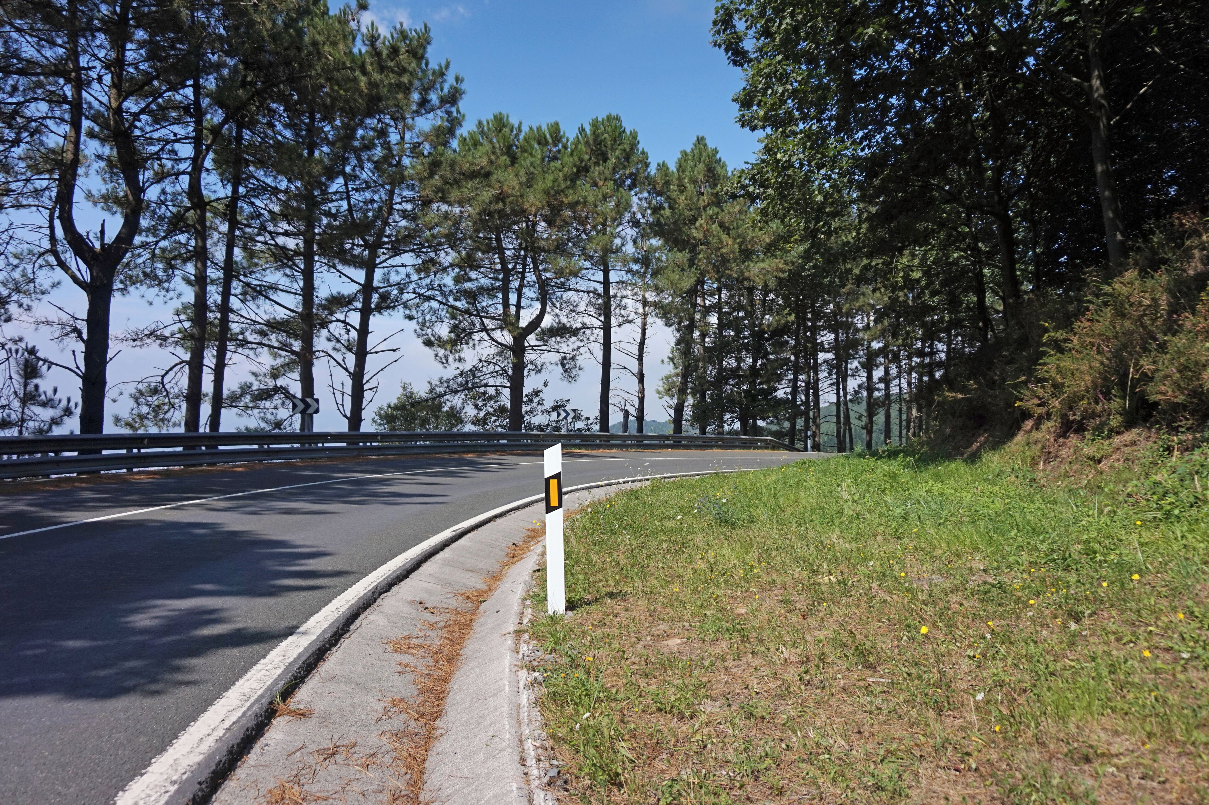 The road BI-3732 in Basque Country, Spain.