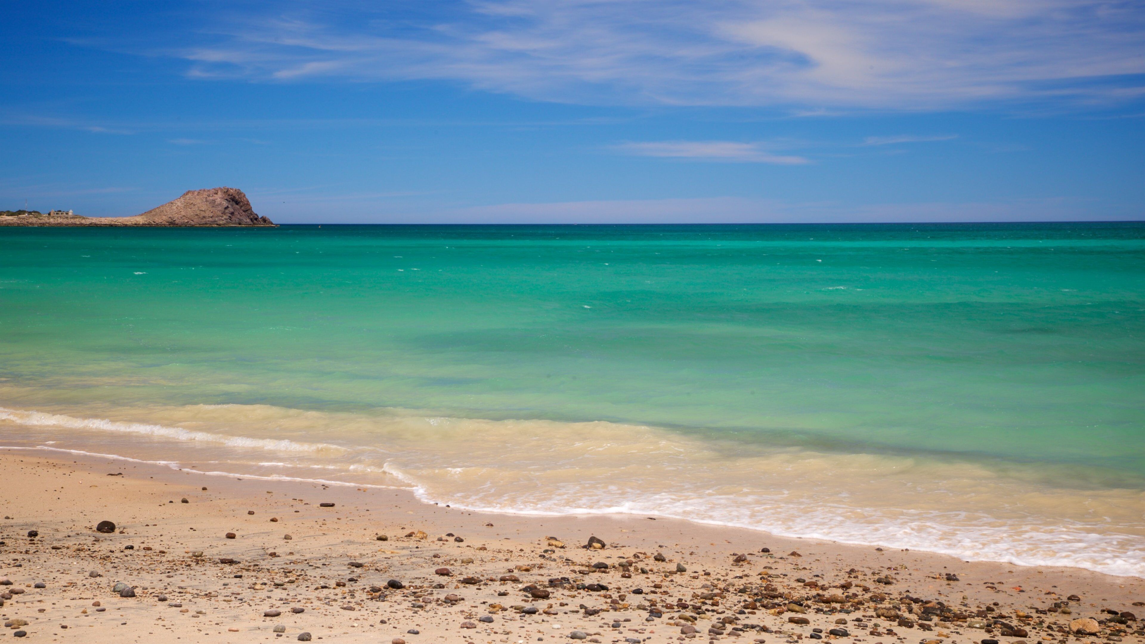Cabo Pulmo showing general coastal views and a beach