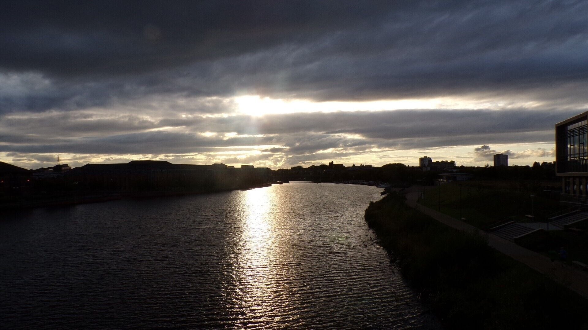 View of the Tees from the Barrage.