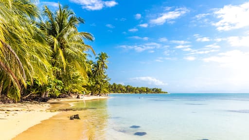 A view of the Caribbean sea off Bocas del Drago beach, Colon Island, Bocas del Toro Islands, Panama