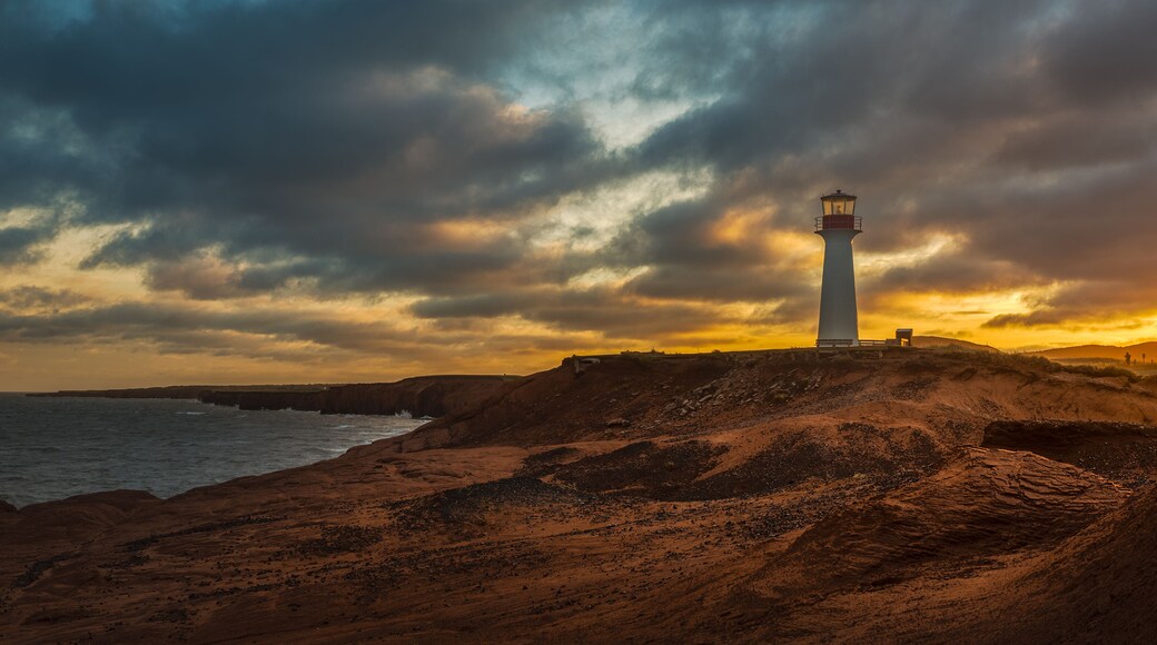 The Borgot Lighthouse on a Cloudy Morning