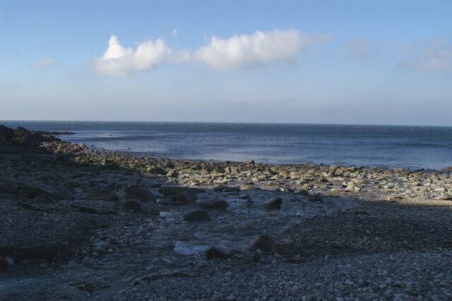 River outfall, Glen Maye