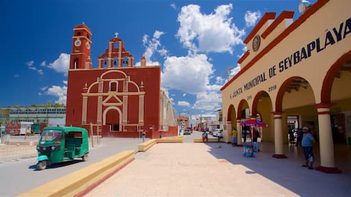 Seybaplaya featuring a church or cathedral