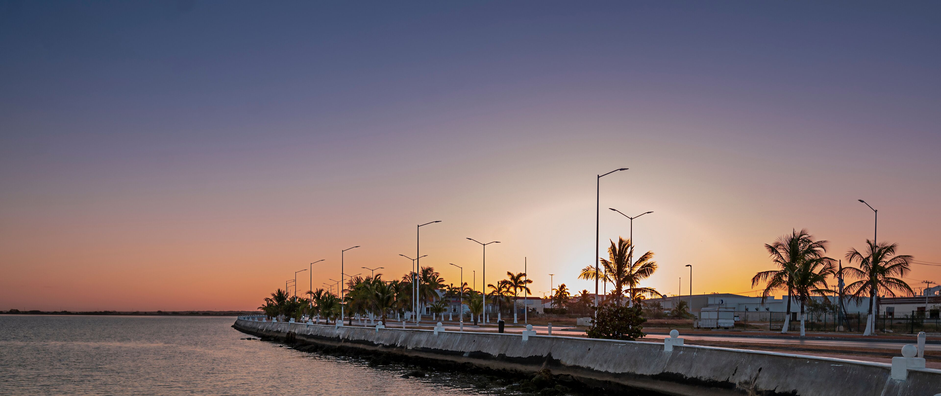 Sea front of Campeche, Mexico