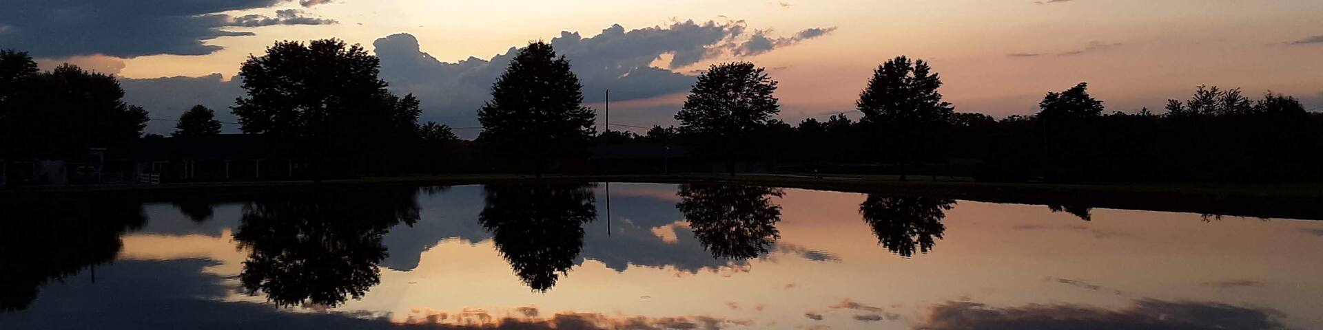 Private lake along Rt 224..