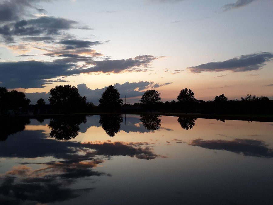 Private lake along Rt 224..