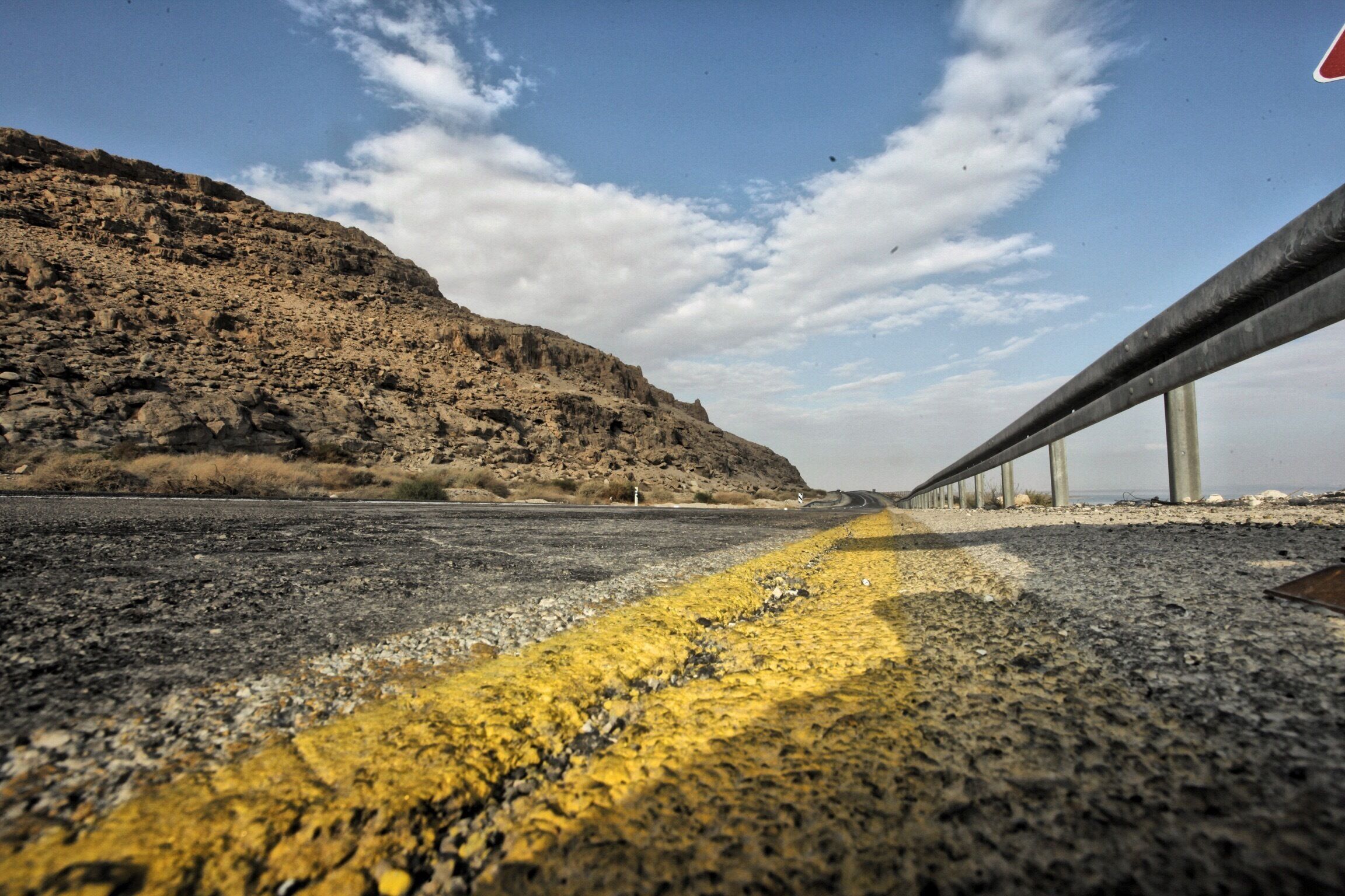 The sad route of the dead sea! In the West Bank in Palestine