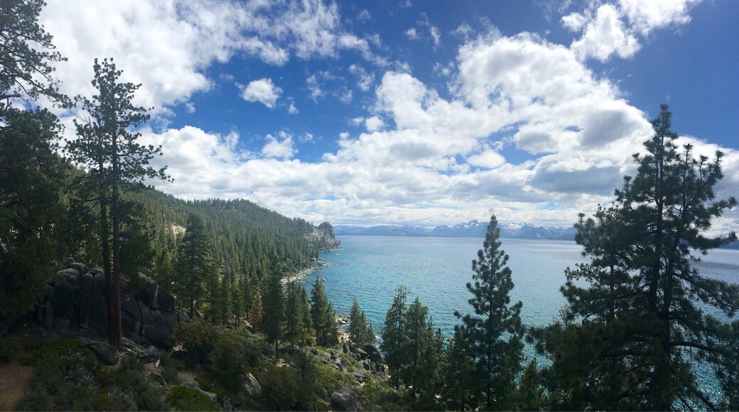 Driving from Reno down to Lake Tahoe, this Vista point gives you a gorgeous view of Lake Tahoe! Stunning!