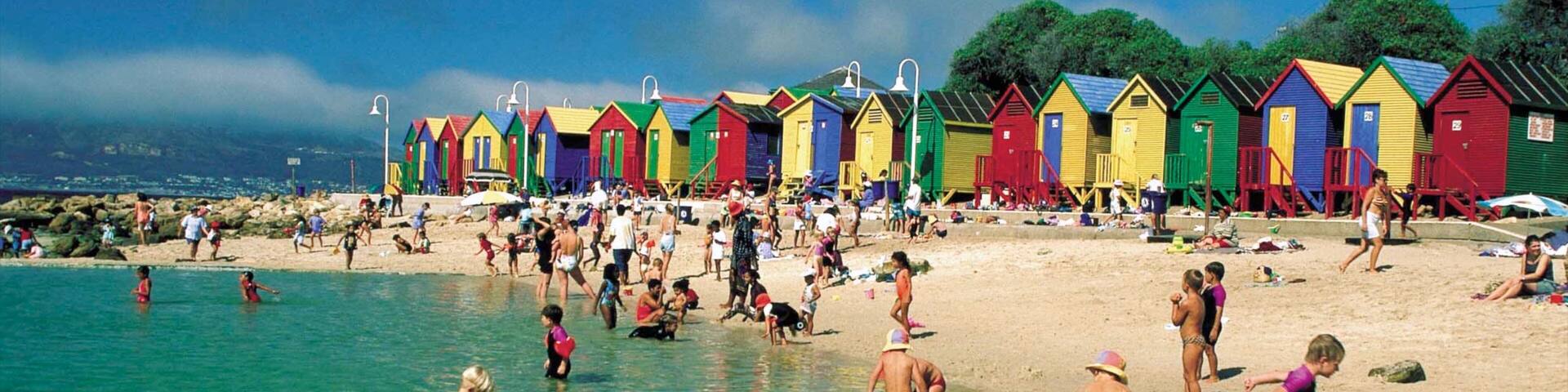 Cape Town showing a sandy beach and general coastal views as well as children