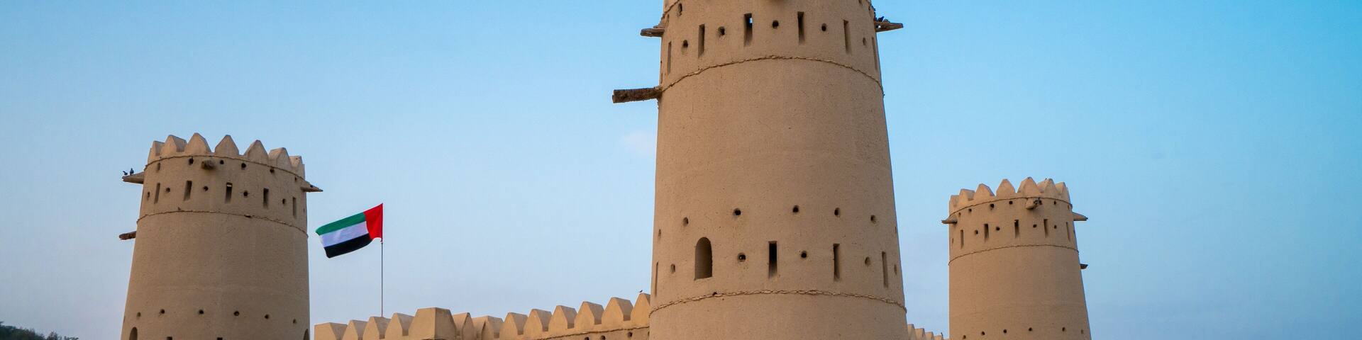 Desert Castle in the Liwa Oasis in the Emirate of Abu Dhabi, United Arab Emirates