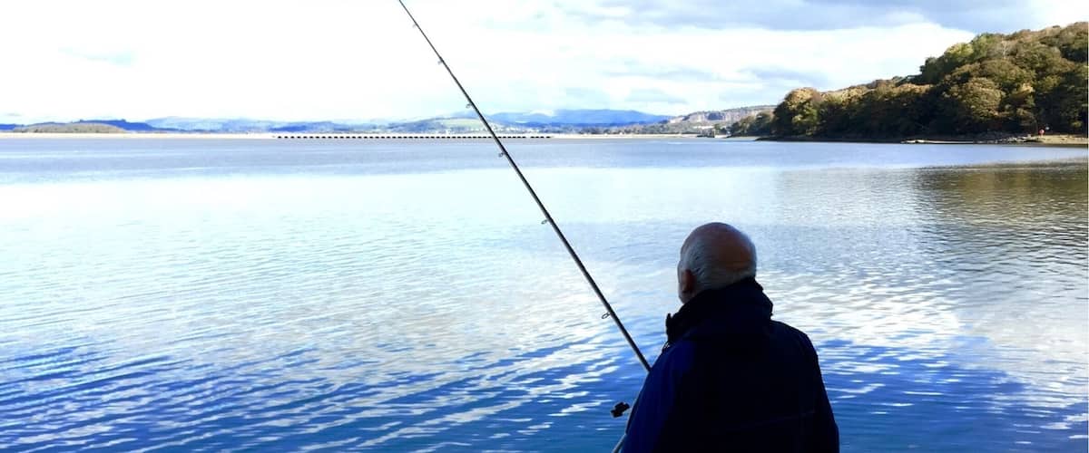 It's a waiting game as usual for the fish at Arnside! #arnside #cumbria