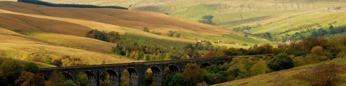 Dent dale viaduct on the Settle Carlisle line