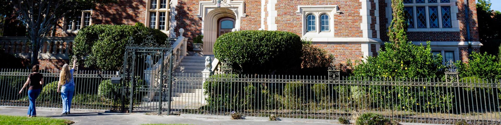 J5BDHK Jacksonville Florida Avondale historic neighborhood house home mansion upscale Leon Cheek Residence the Castle Medieval style 19