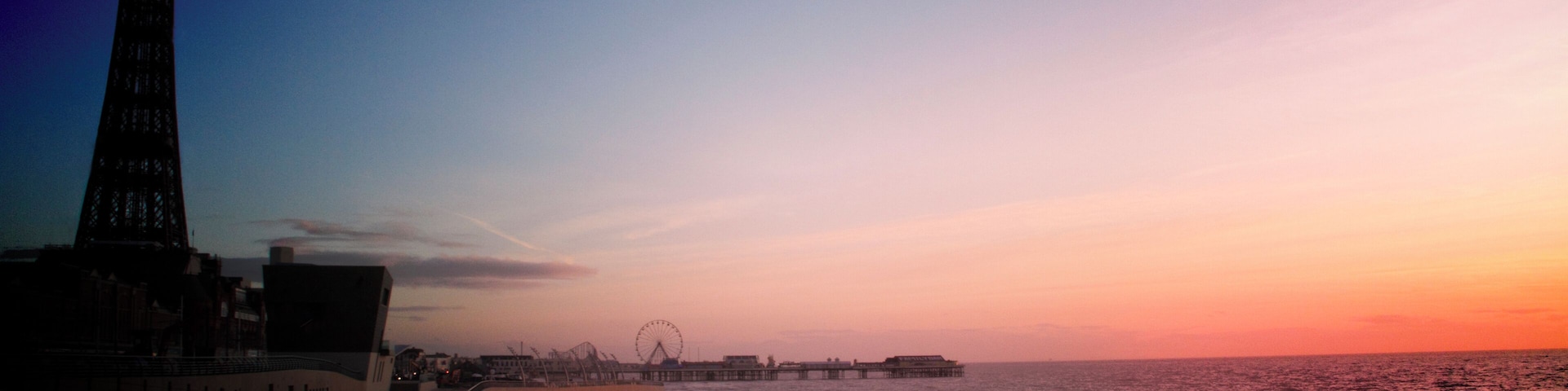 Blackpool Promenade Sunset