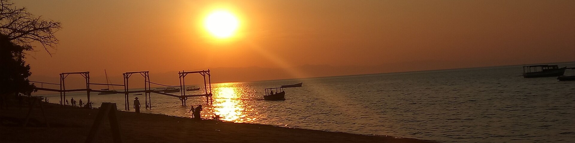 Sunset at Lake Malawi.