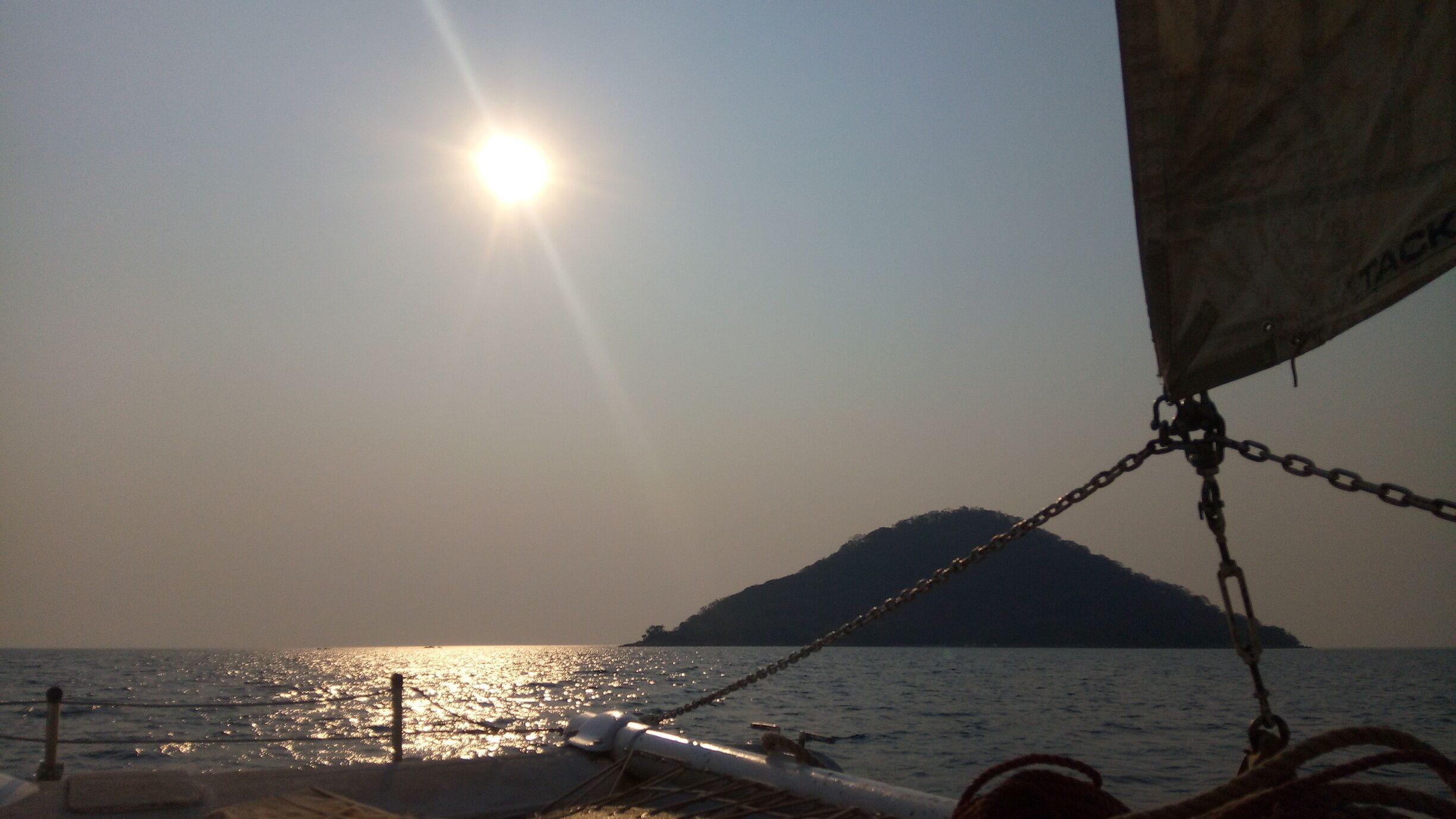 Sunset cruise on the Lake Malawi 