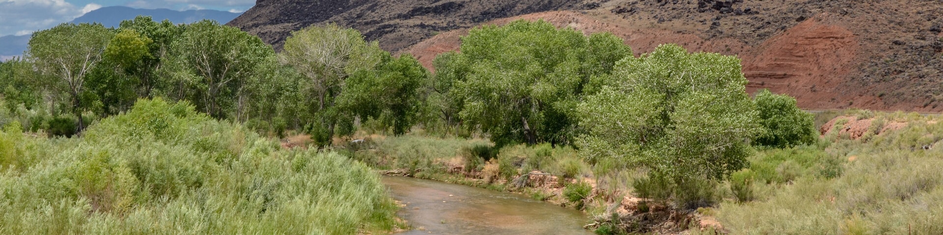 Virgin river between Rockville and La Verkin (Washington county, Utah)
