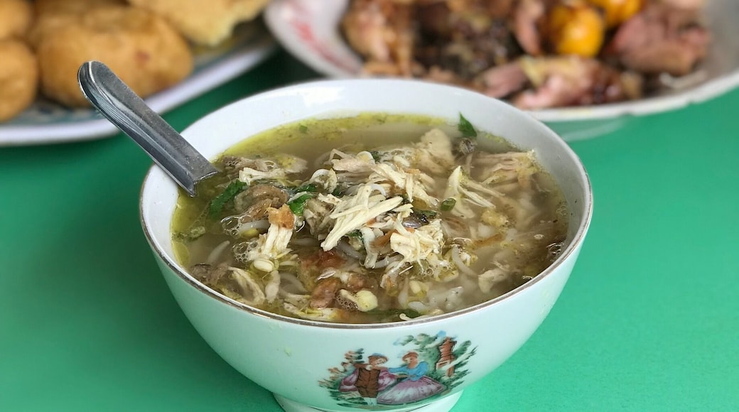 Soto is an Indonesian specialties such as soup made from meat and vegetable broth. The most commonly used meat are beef and chicken. There are many kind of Soto in Indonesia. Various regions in Indonesia have their own style of soto, with different compositions. If you are in doubt on what to eat, soto is a safe bet for your stomach.