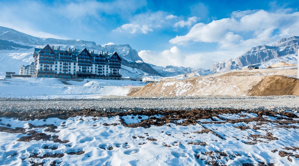 Shahdag - FEBRUARY 8, 2015: Tourist Hotels on February 8 in Aze
