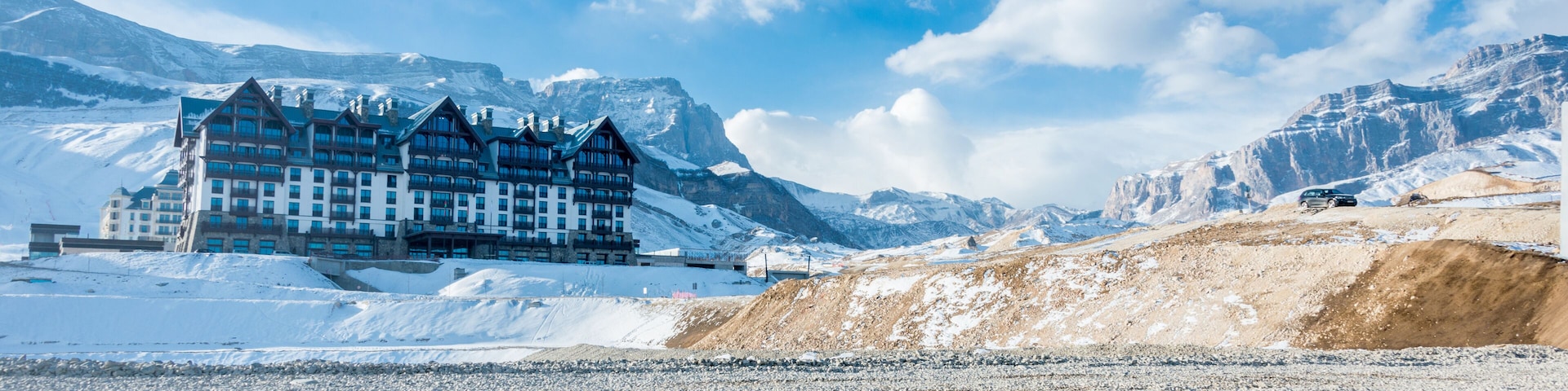 Shahdag - FEBRUARY 8, 2015: Tourist Hotels on February 8 in Aze