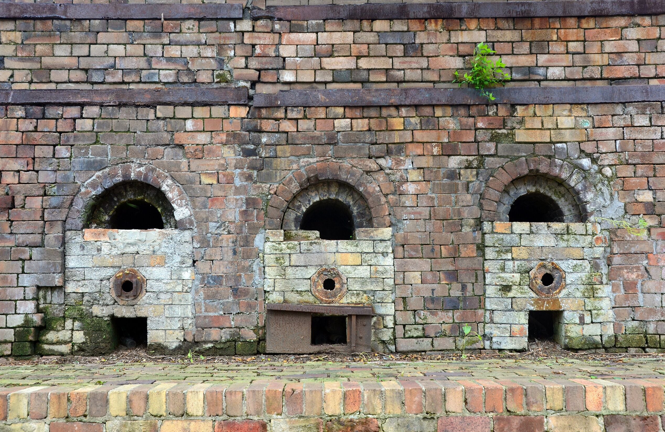 Historic brick kilns of the old Bedford Brick Works, Sydney Park, St Peters, Australia