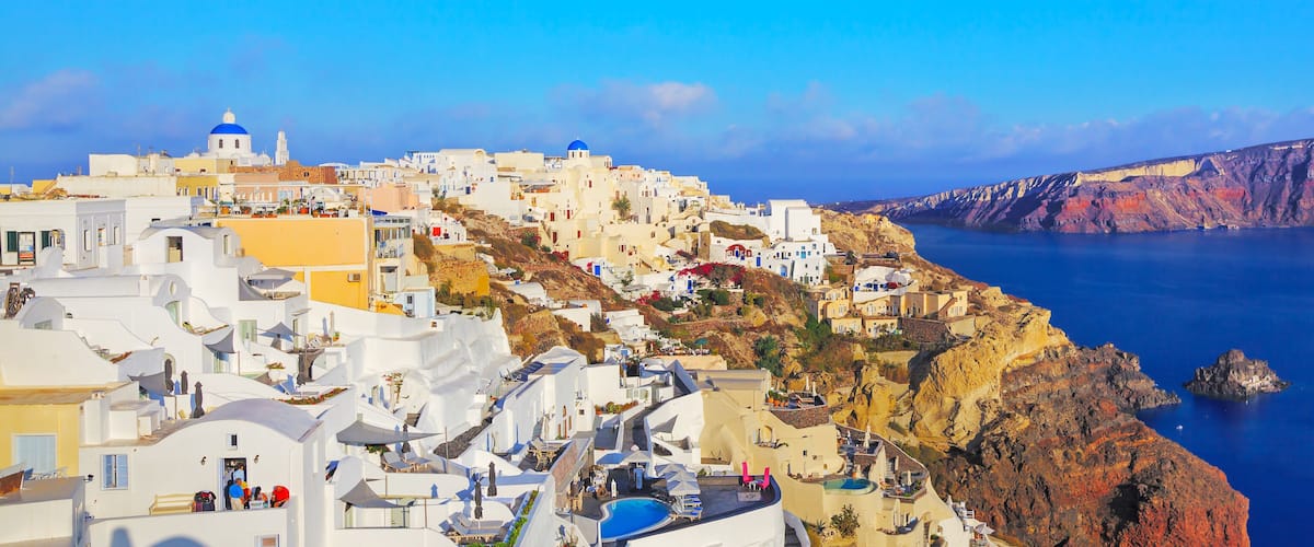 Santori. View over Oia, Santorini