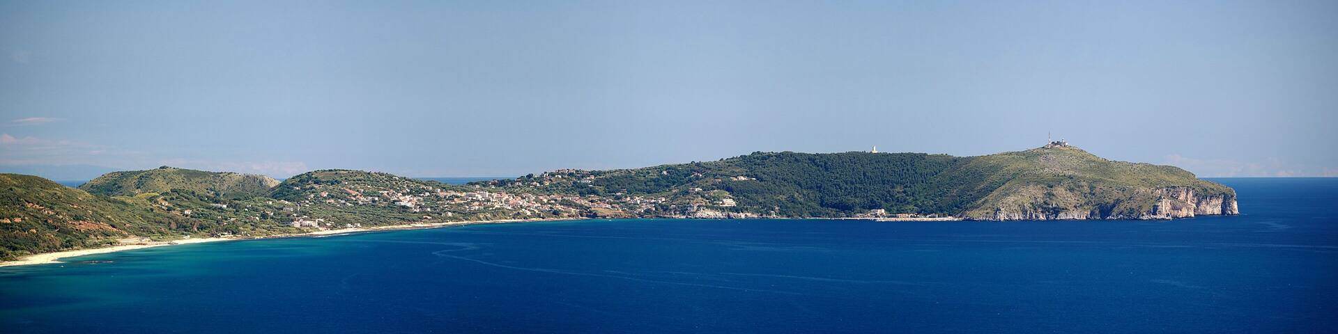 Capo Palinuro auf dem Cilento Panoramaaufnahme
