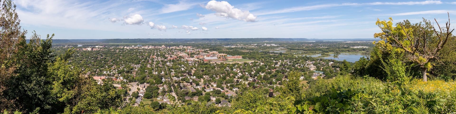 Looking Towards the Mississippi River From Grand Dad's Bluff, La Crosse, Wisconsin