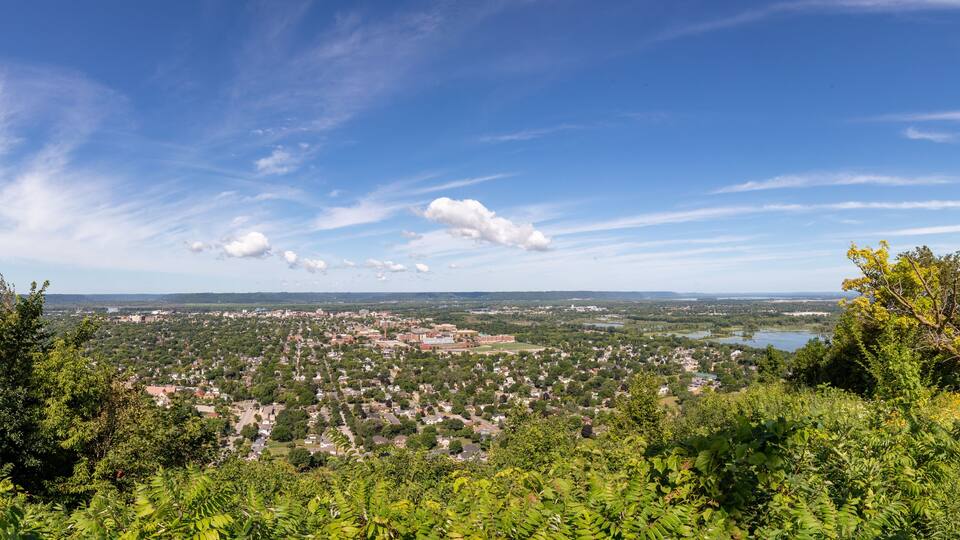 Looking Towards the Mississippi River From Grand Dad's Bluff, La Crosse, Wisconsin