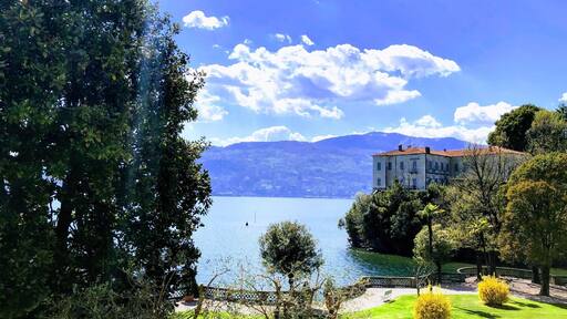 Beautiful view on the lake Maggiore