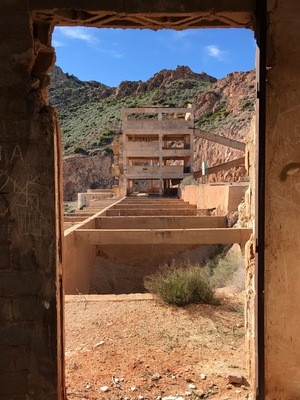 Deserted goldmine in Cabo de Gata National Park, Andalucia