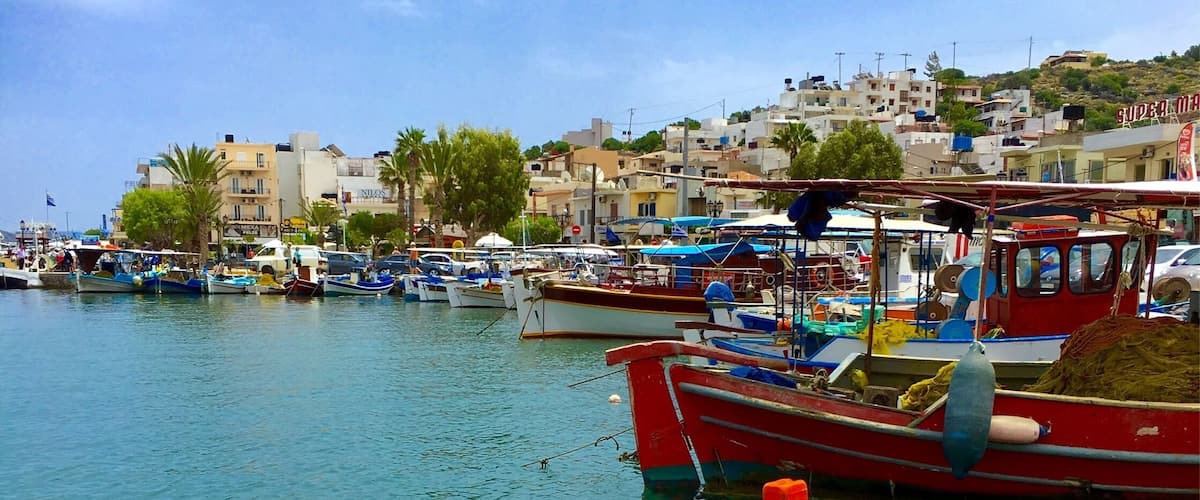 Small port at Elounda, Crete Island