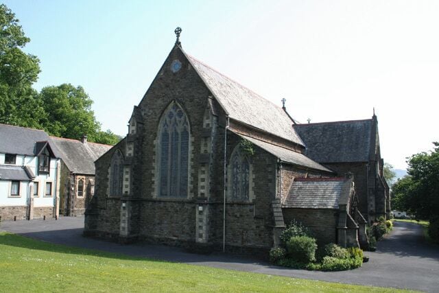 Swansea: St Jamess Church, Uplands. Looking east-north-east